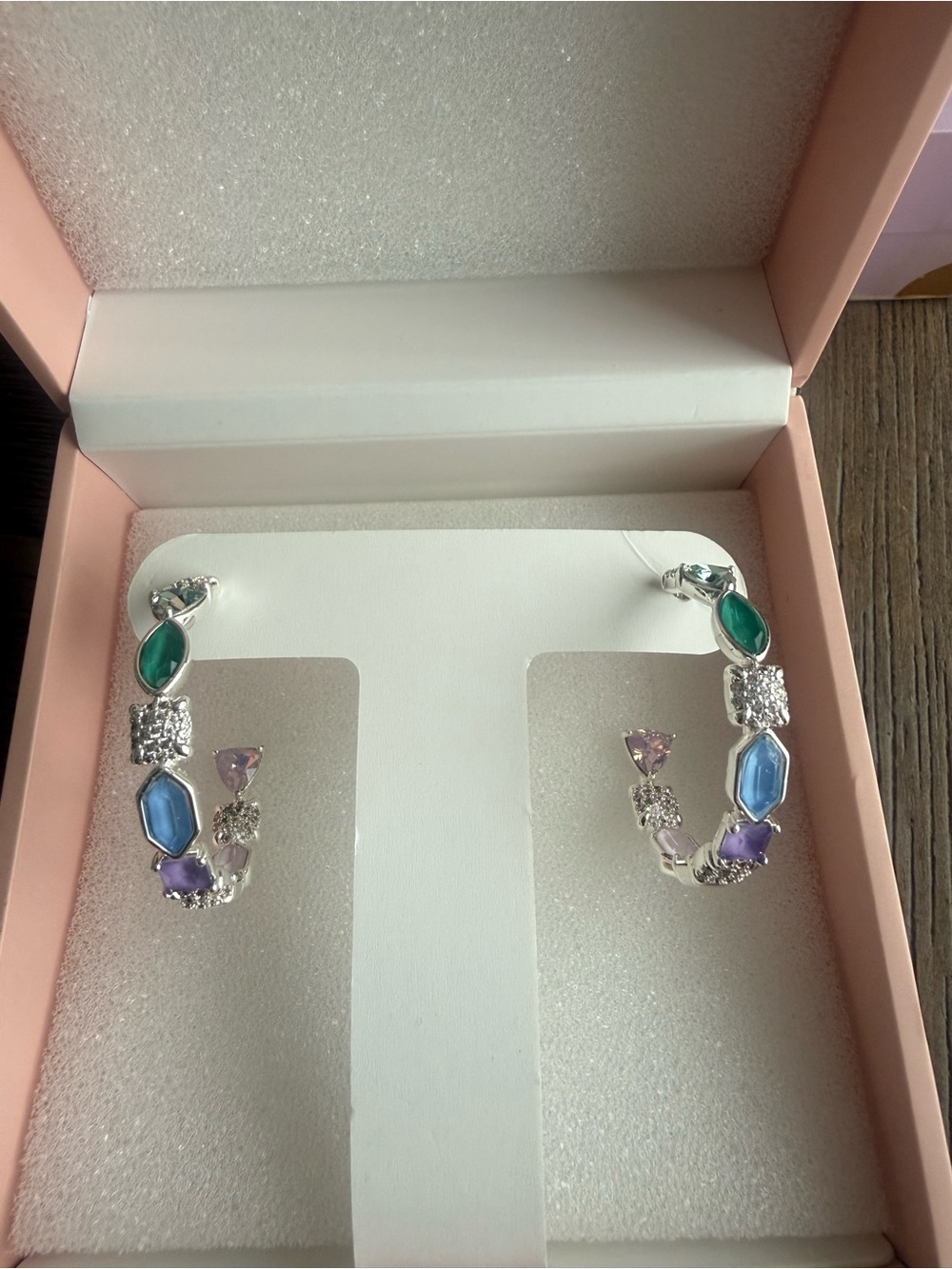 Santorini Dreams Jewel Candy Earrings Ring Bomb Party SILVER